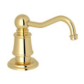 Perrin & Rowe Georgian Era Deck Mount Soap Dispenser, Unlacquered Brass U.6695ULB